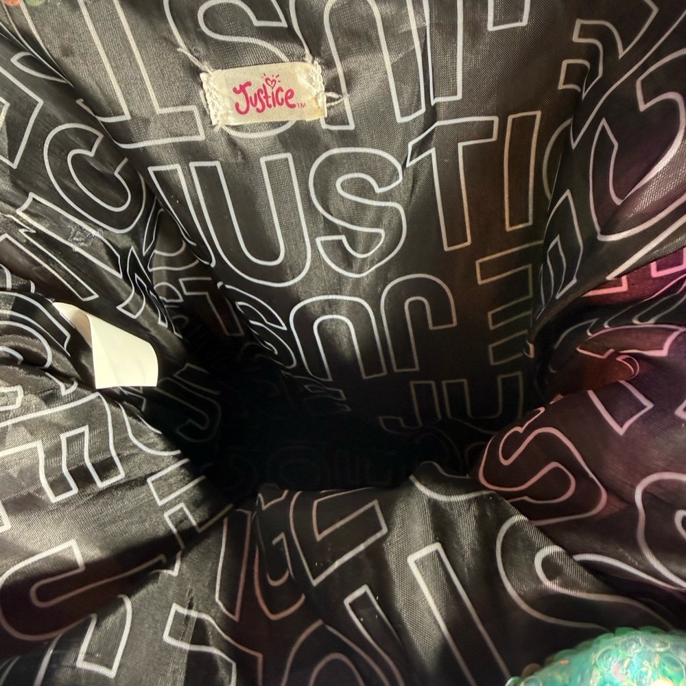 Justice Holographic Rainbow girls Backpack | Festival Y2K Rave Bag - Picture 3 of 5